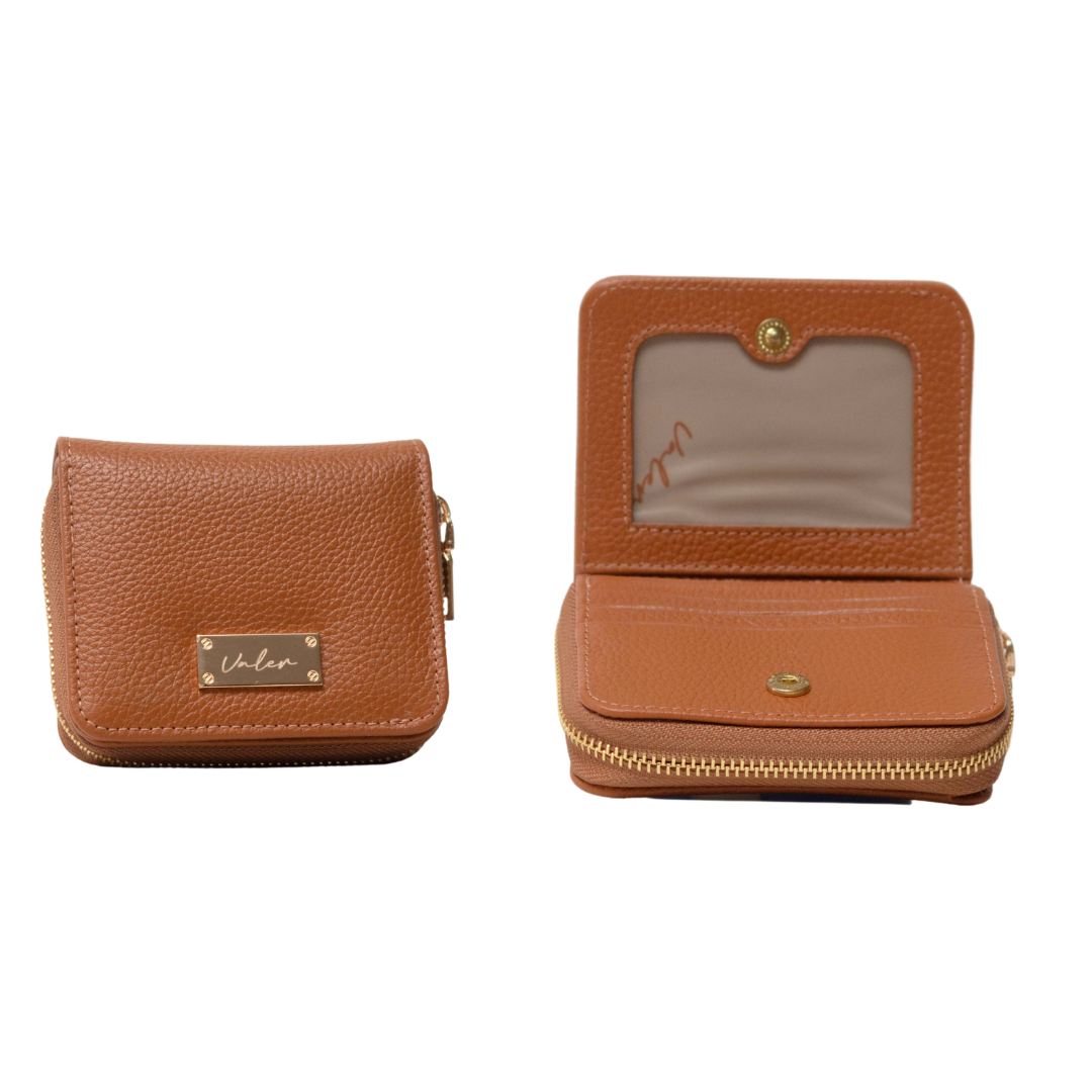 Billetera Monedero Cuero Zip